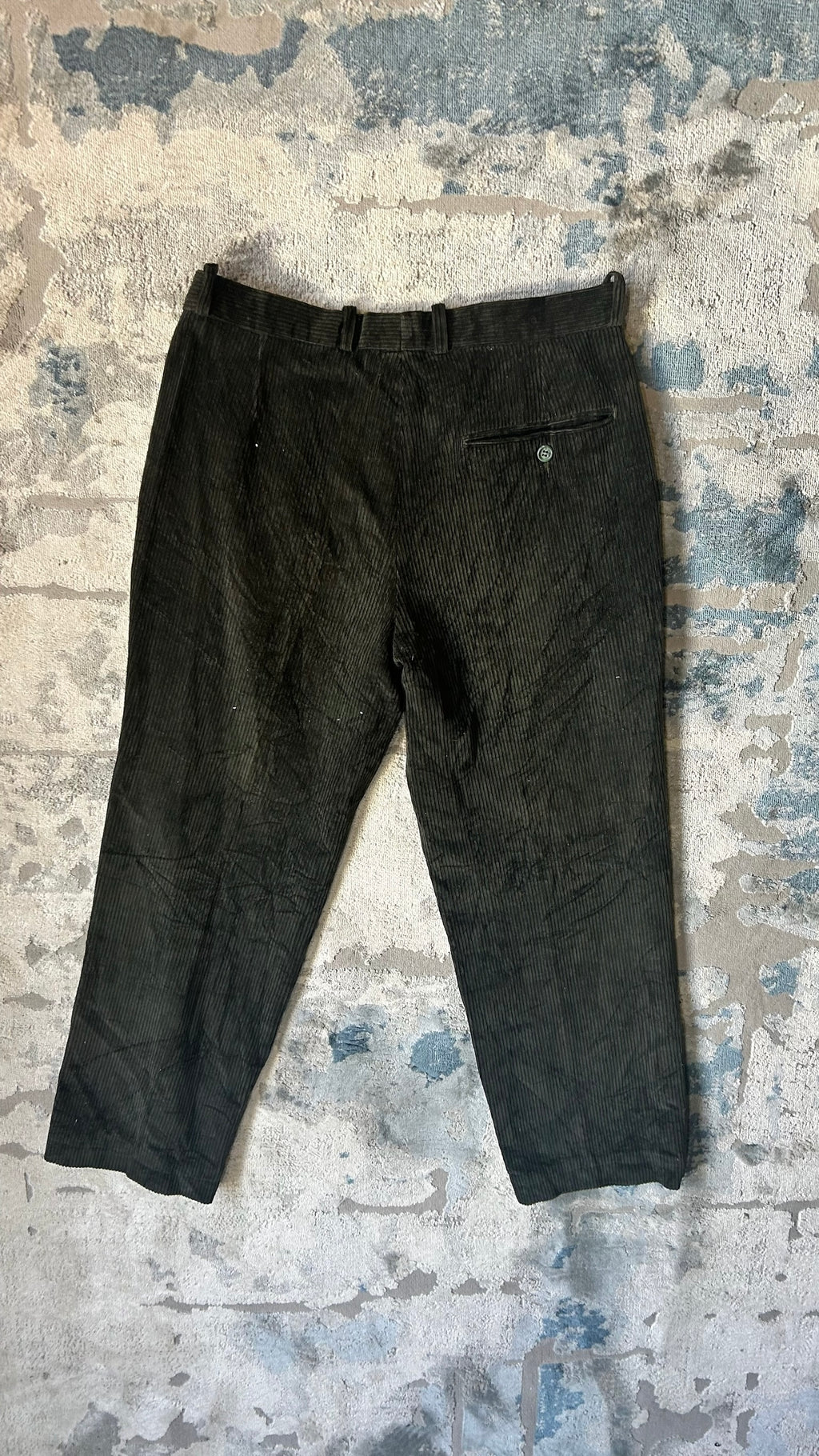 Olive green corduroy