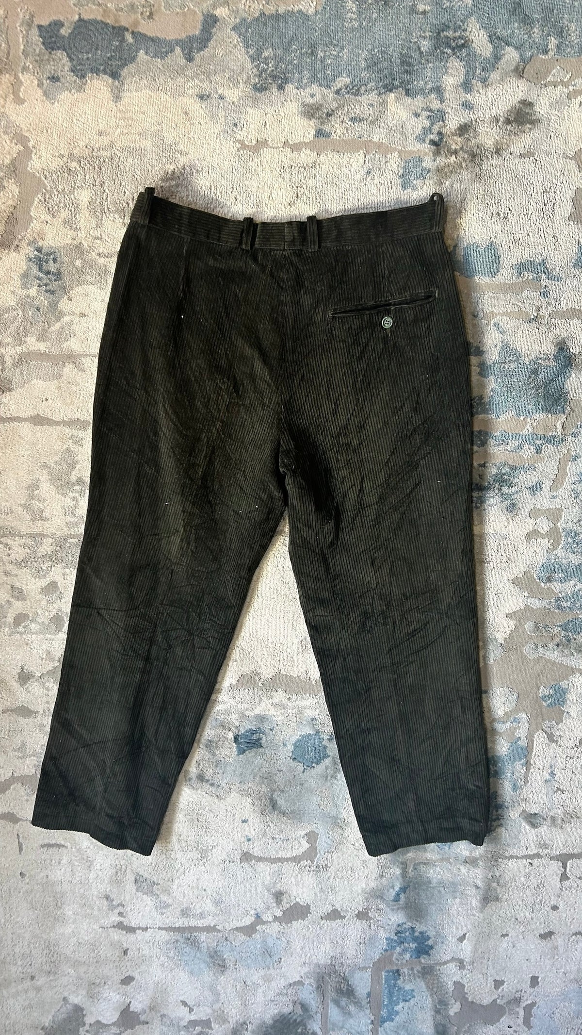 Olive green corduroy