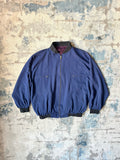 Blue windbreaker jacket