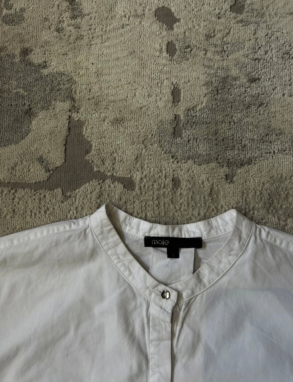 Mandarin collar blouse