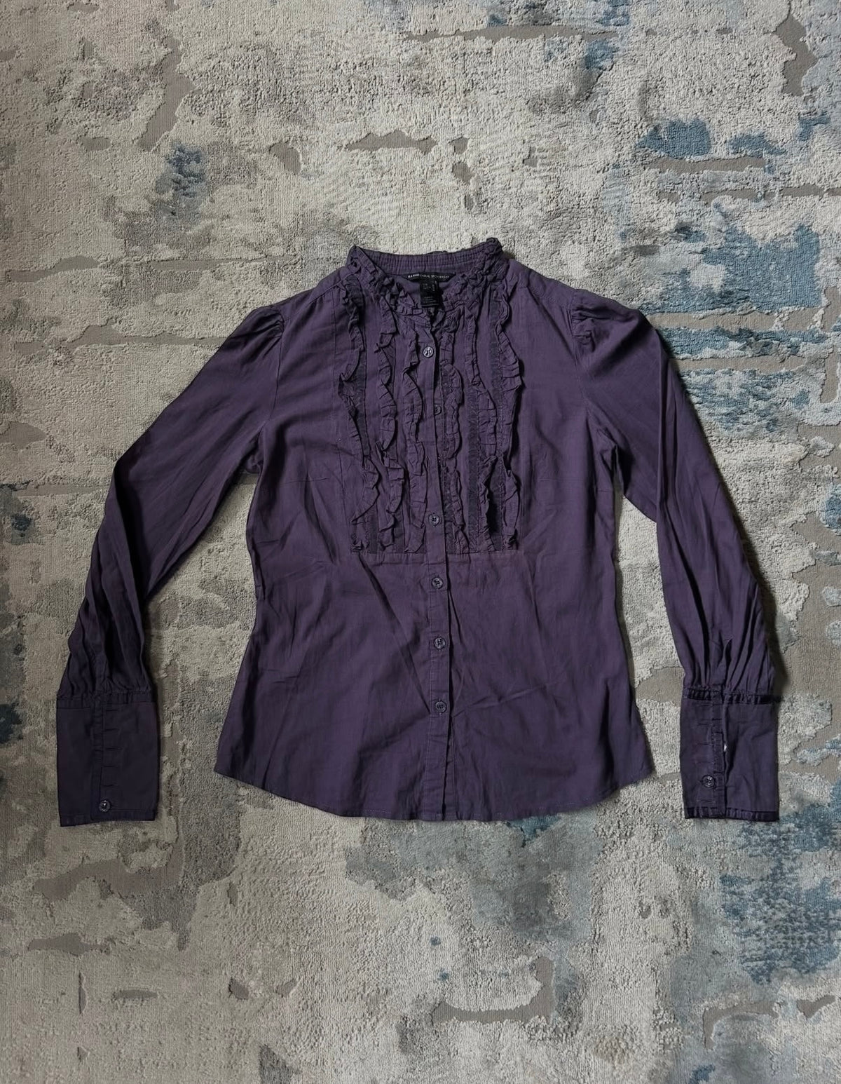 Mango ruffle blouse