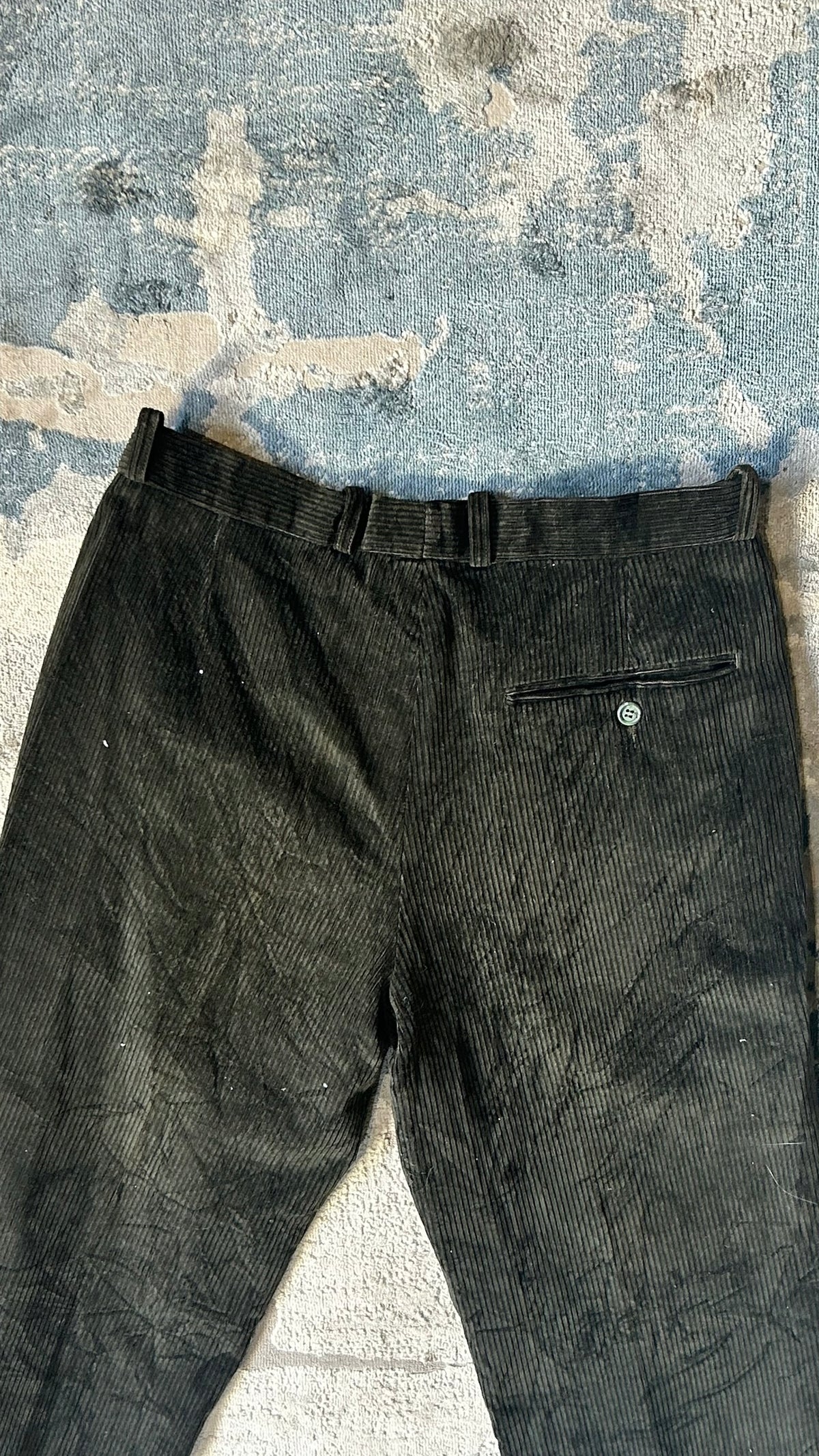 Olive green corduroy