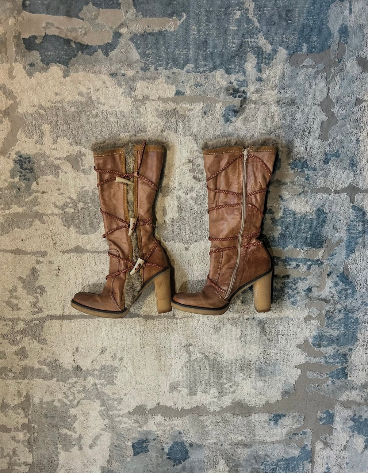 Waterbender leather boot heel