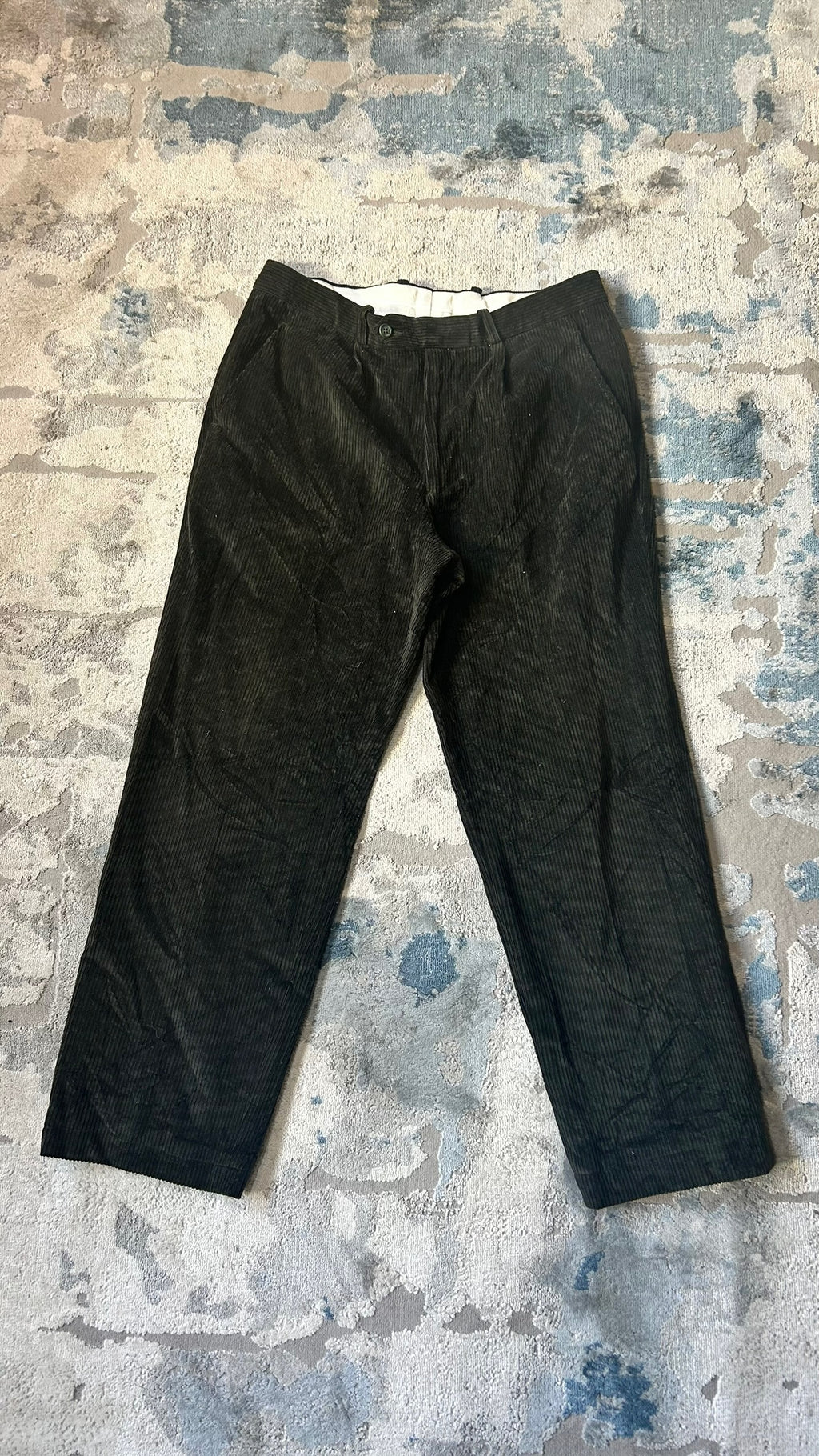Olive green corduroy