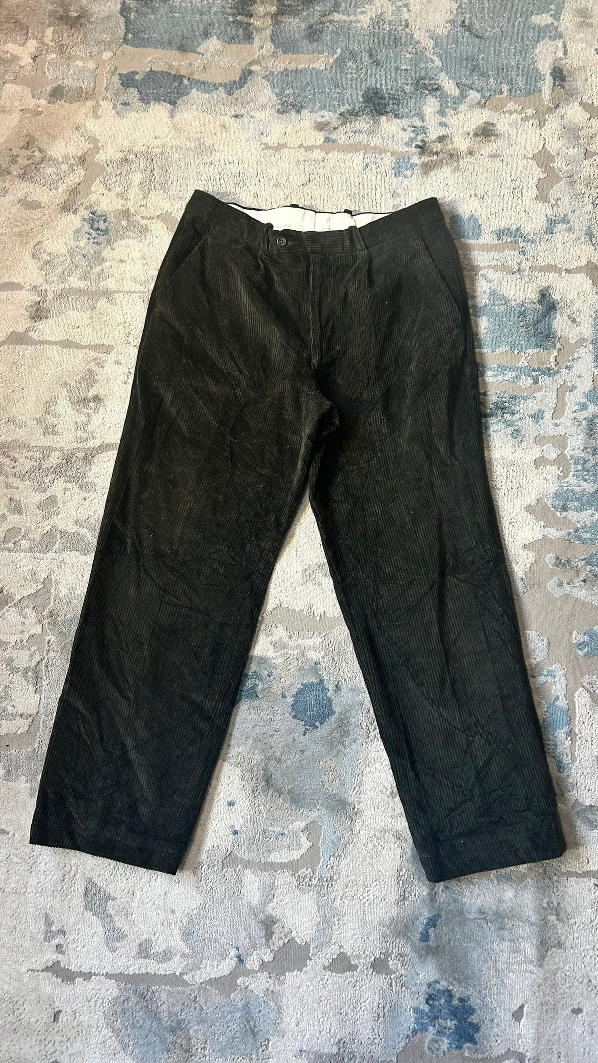 Olive green corduroy