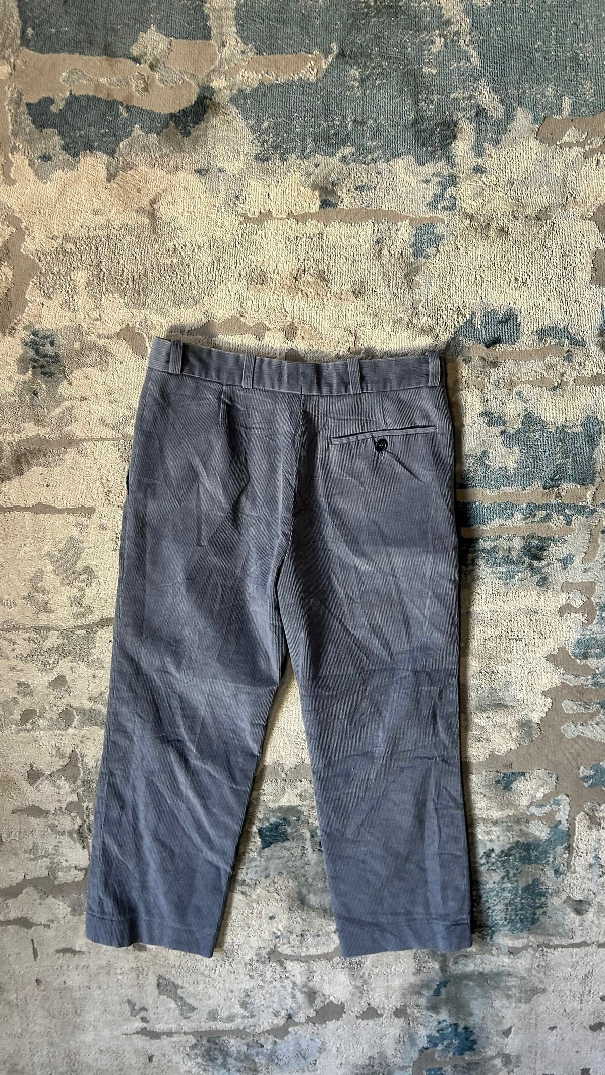 Blue-grey corduroy pants