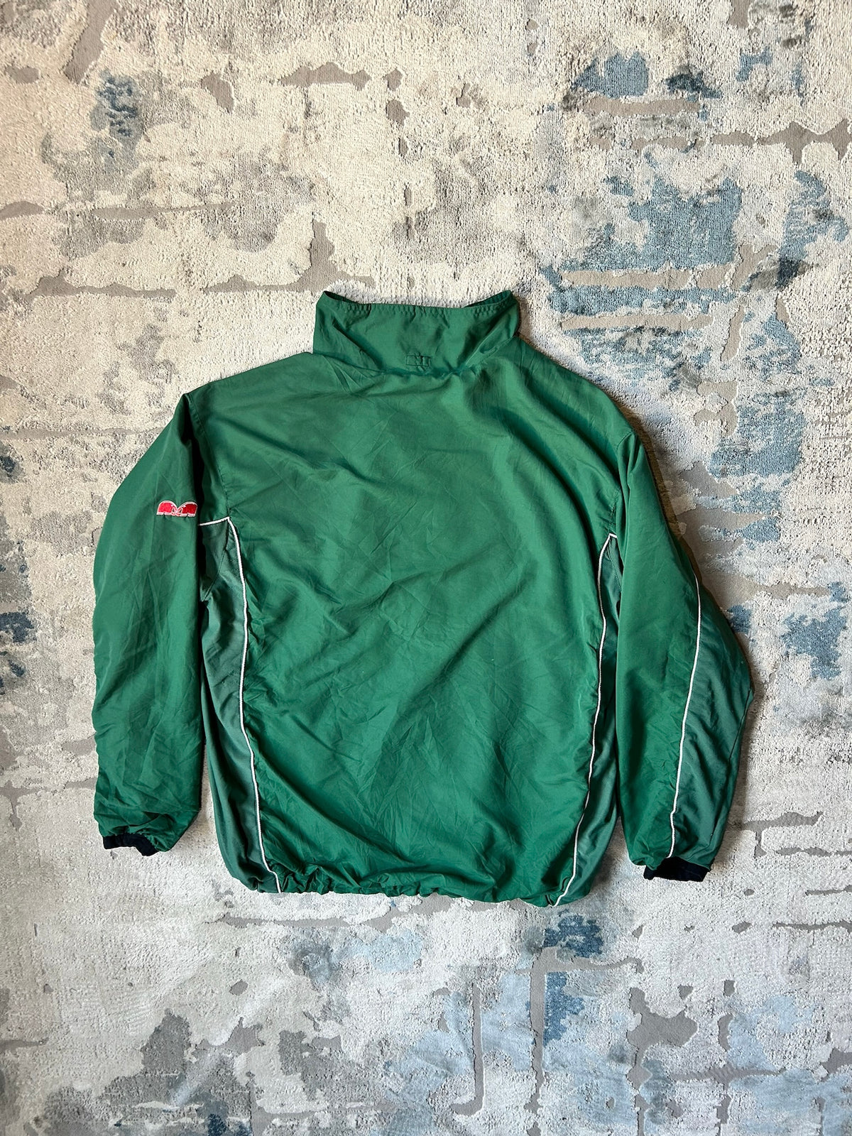 Green windbreaker