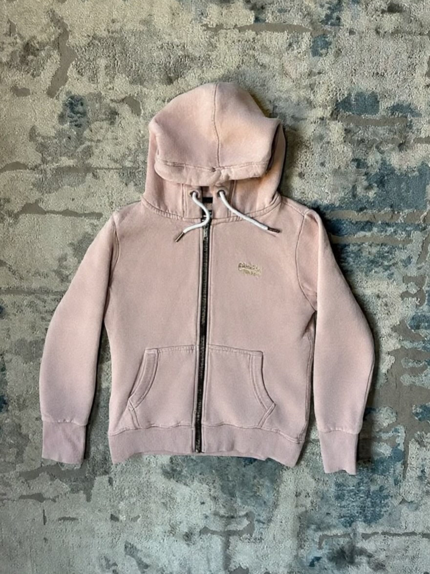 Superdry peach zip up hoodie