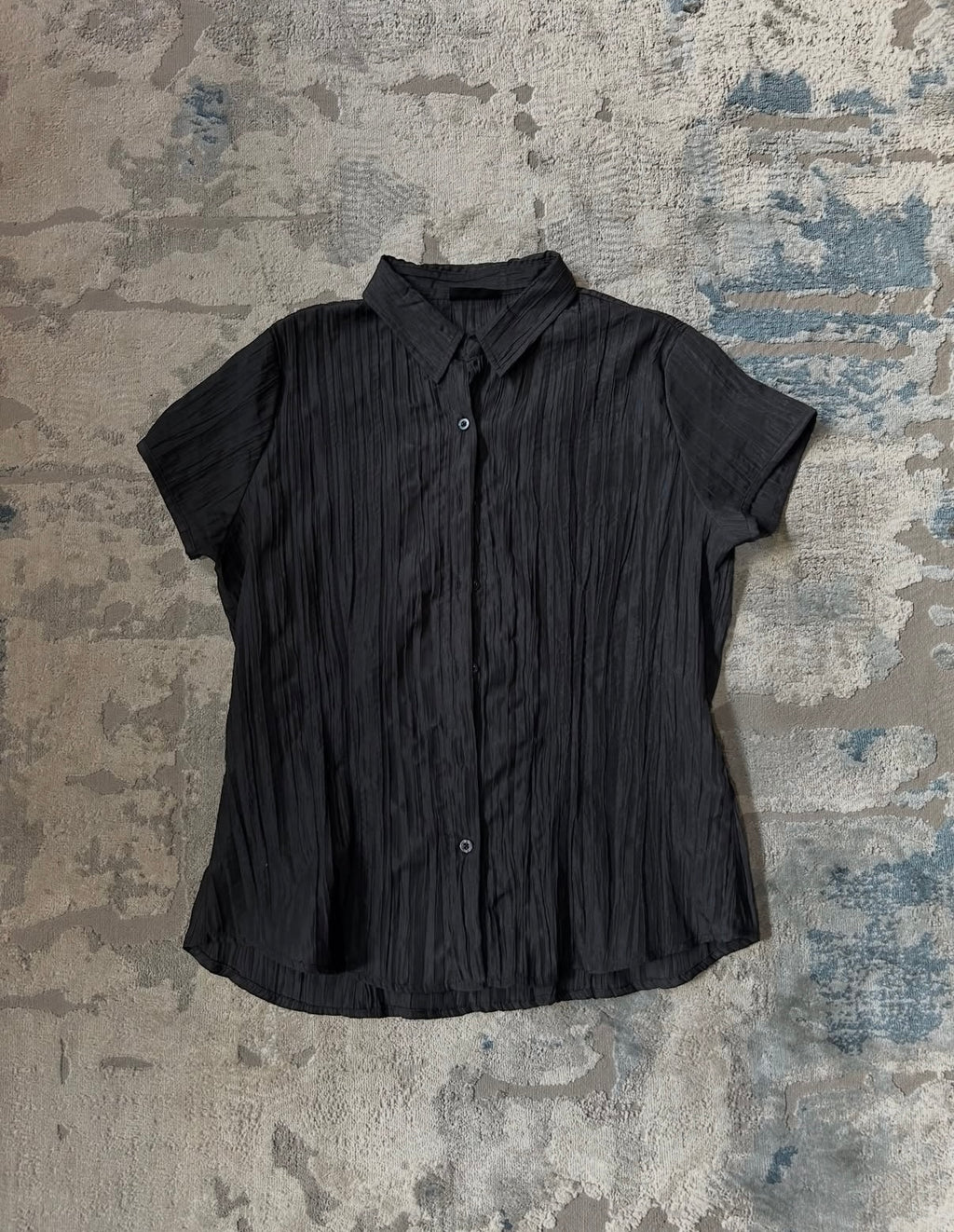 Charcoal rouched shirt / hemp