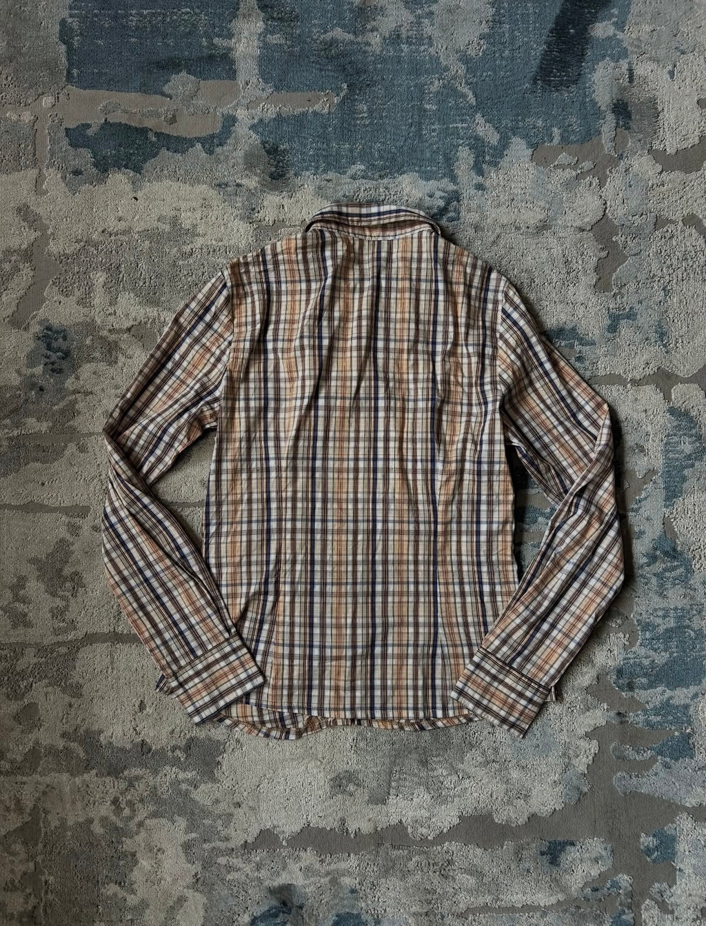 Extra Me checkered rouched blouse