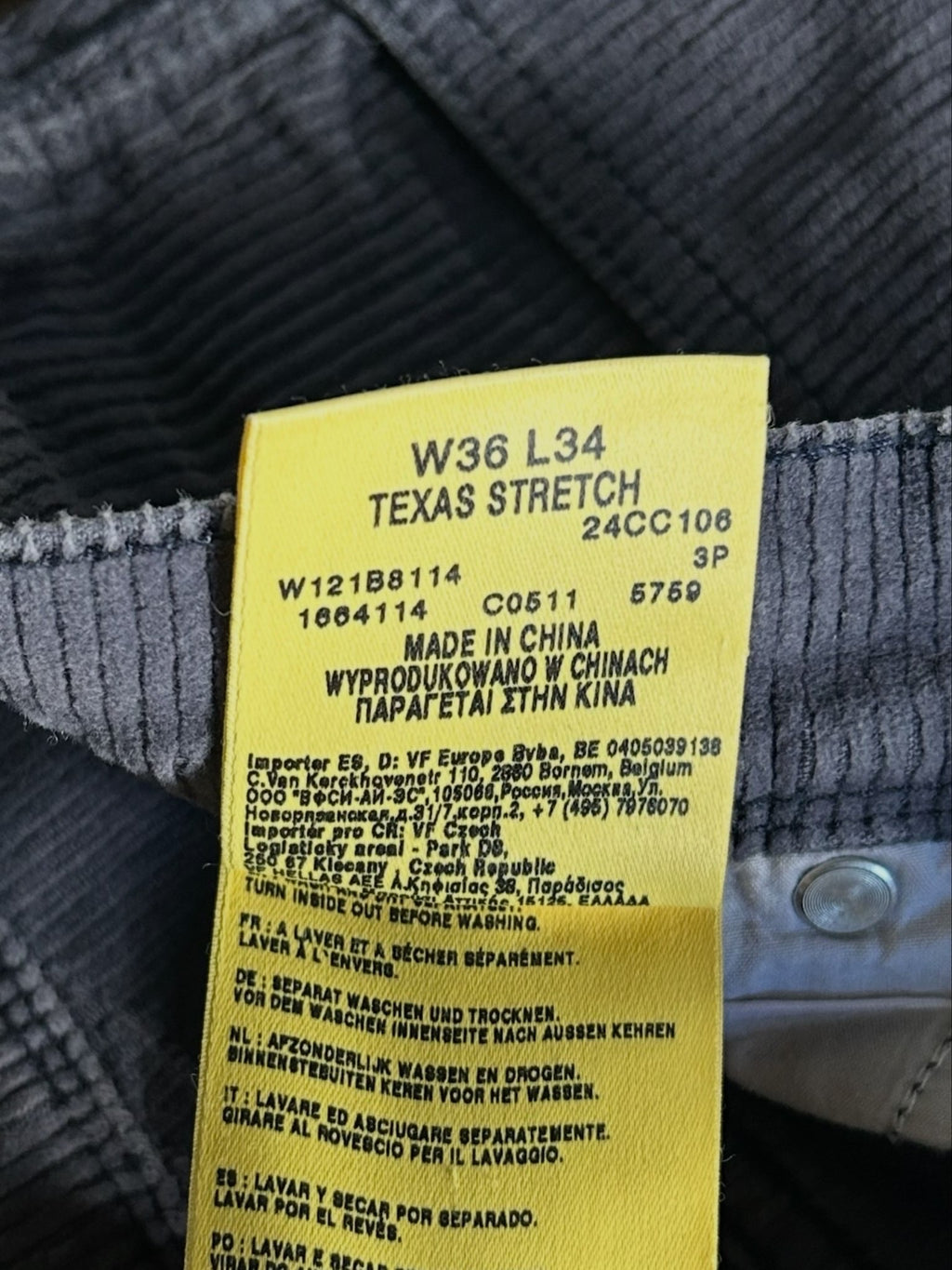 Corduroy pants