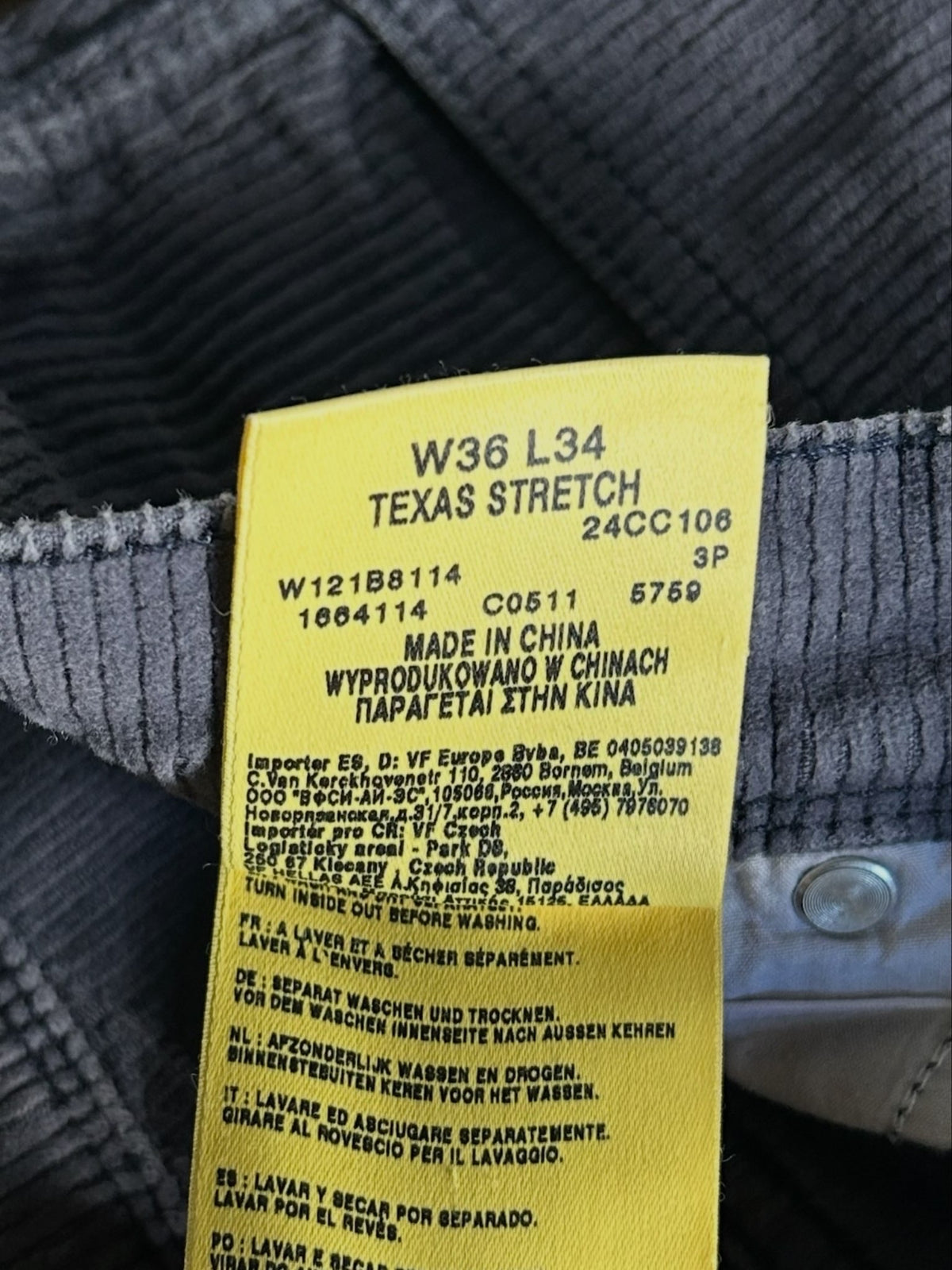 Corduroy pants