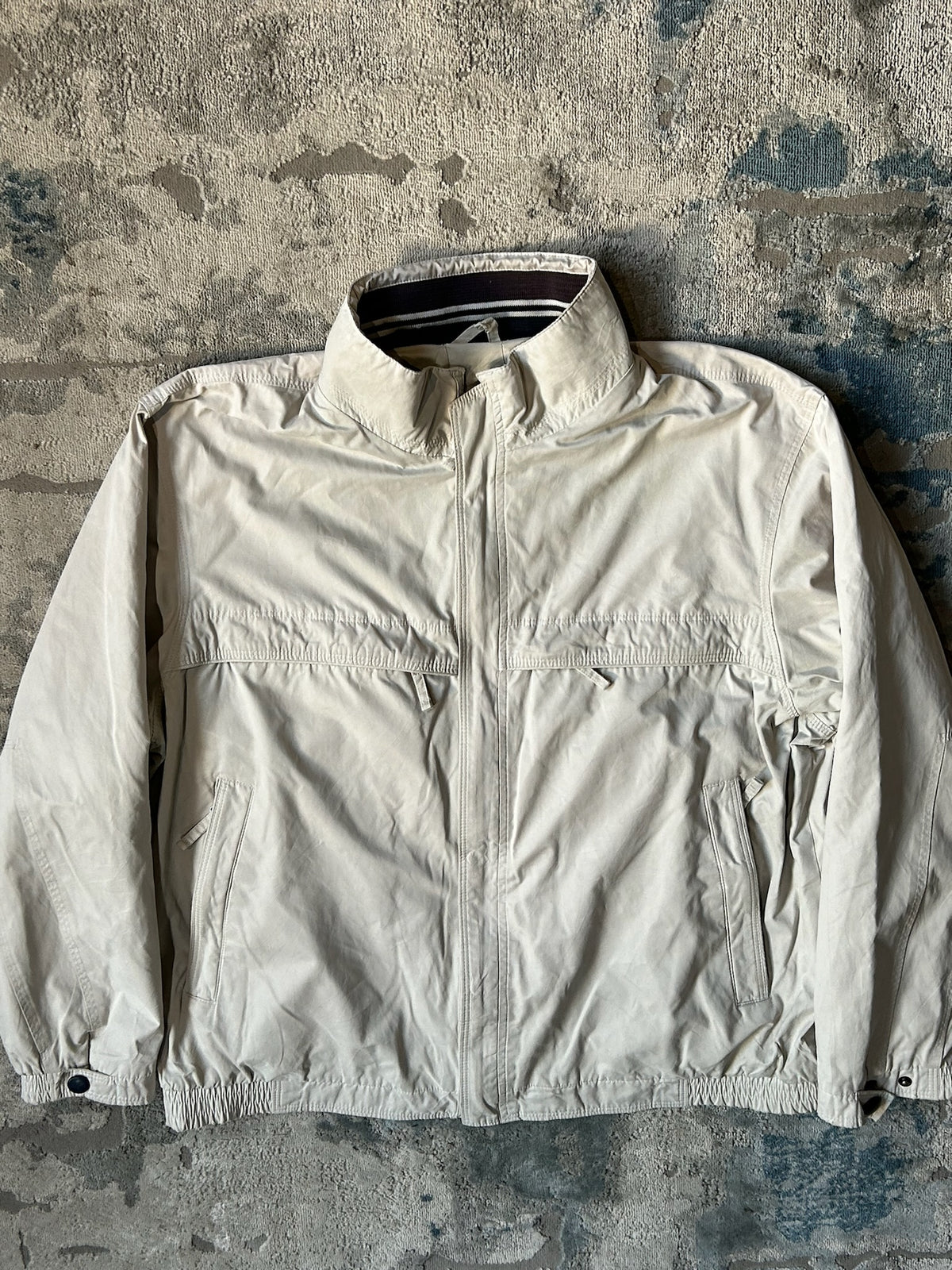 Beige Walbusch windbreaker jacket