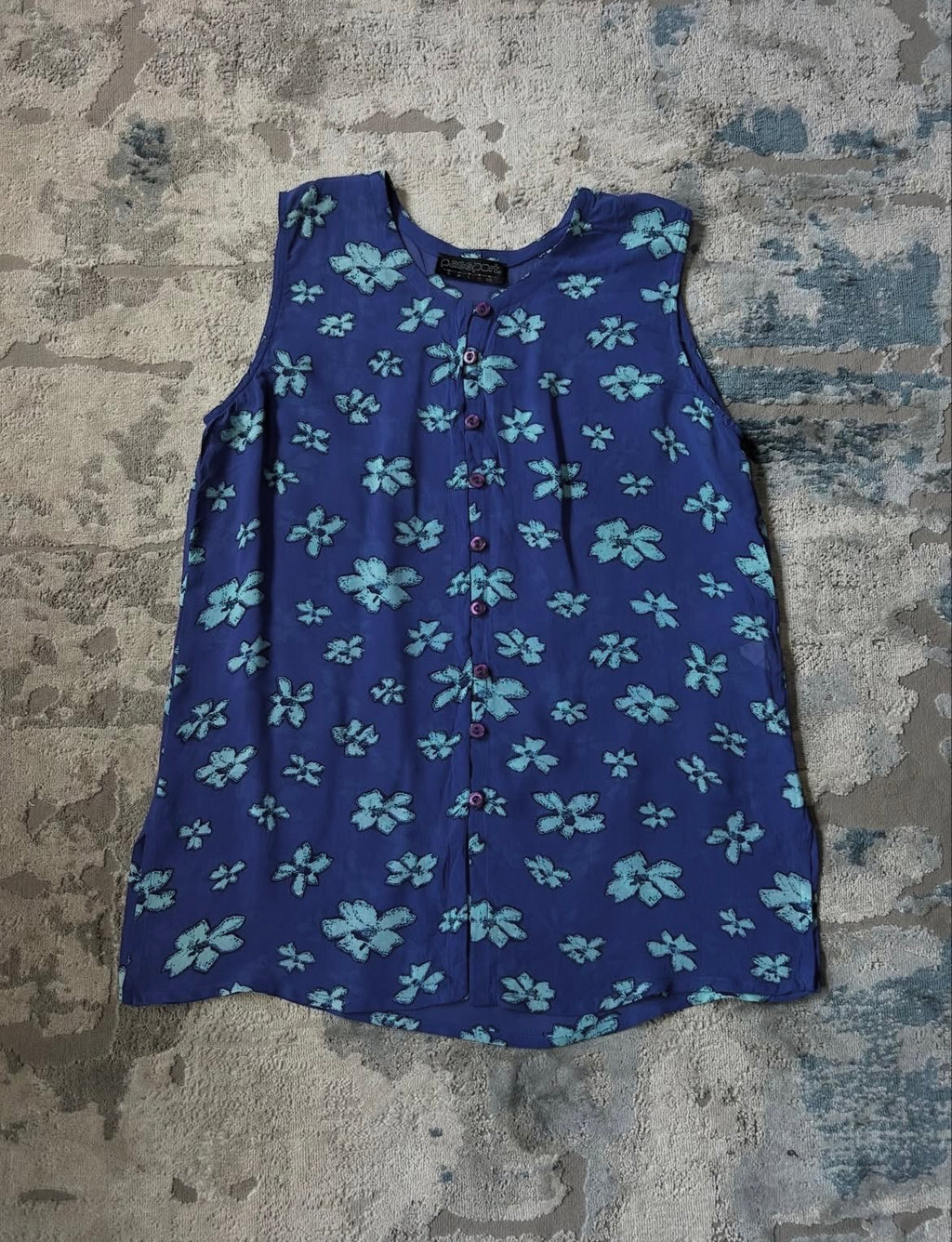 Floral button up blouse
