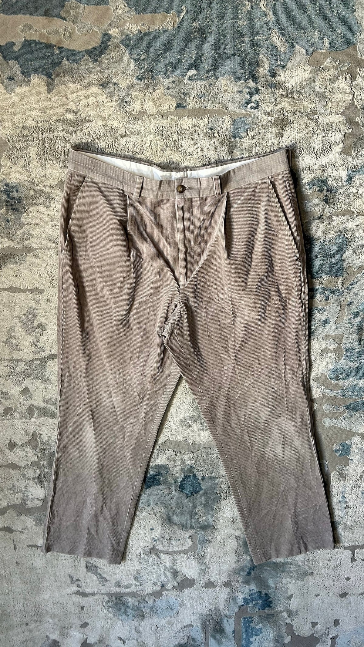 Beige vintage corduroy