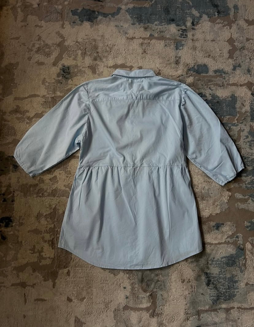 B Collection: Baby blue shirt dress