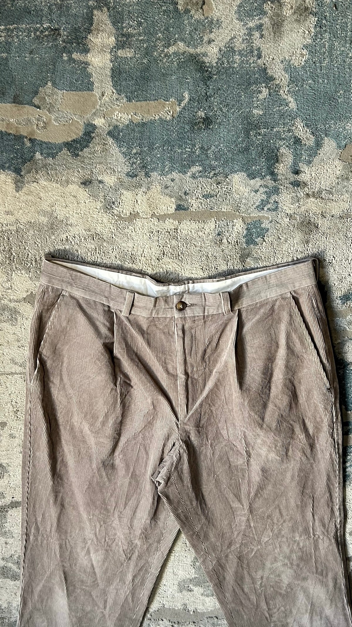 Beige vintage corduroy