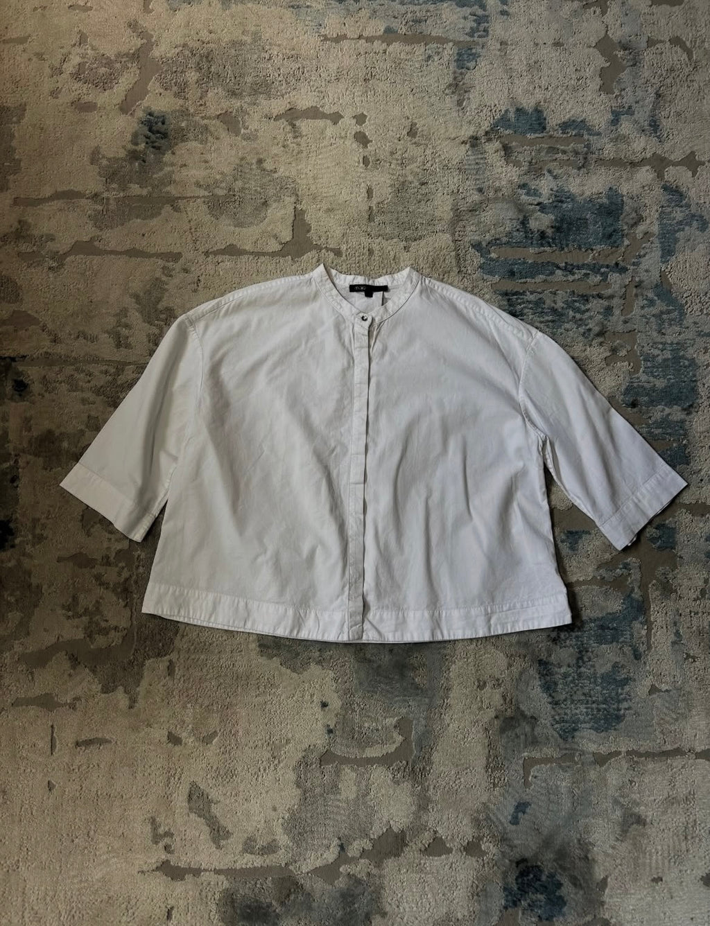 Mandarin collar blouse